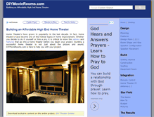 Tablet Screenshot of diymovierooms.com